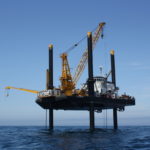 Deepwater farm could get final fed. approval in July A LIFT BOAT OFF BLOCK ISLAND does geological sampling for Deepwater Wind's Block Island Wind Farm. At the time of this 2009 photo, the Louisiana-based company Montco Offshore, expected to begin installing wind turbines in 2013. So far, the 100-turbine Block Island Wind Farm is still in the permitting process. / COURTESY DEEPWATER WIND