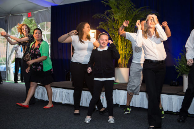 Attendees were surprised with a flash mob performance to Pharrell Williams&rsquo; &ldquo;Happy&quot;  / Rupert Whiteley