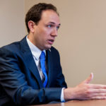 ALL IN: The 32-year-old grandson of a former U.S. senator, Clay Pell decided to enter the family business of politics by running for Rhode Island governor. His economic platform focuses on workforce-training and education initiatives. / PBN PHOTO/MICHAEL SALERNO