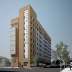 STAY A WHILE: A rendering of The Procaccianti Group&rsquo;s proposed extended stay hotel, which would sit on the site that currently houses the vacant Fogarty Building. / COURTESY THE PROCACCIANTI GROUP