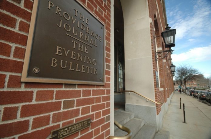 A.H. BELO has sold The Providence Journal to New Media Investment Group, the parent of GateHouse Media, for $46 million in cash. The deal includes the newspaper's Providence production facility but does not include the headquarters building, pictured above, which Belo will continue to market. / PBN FILE PHOTO/BRIAN MCDONALD