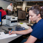 TRAINING DAYS: Rachel Pecoraro of North Smithfield is enrolled in the Computer Numerically Controlled certificate program at CCRI and calls the boot camp &ldquo;a good baseline&rdquo; for training. / PBN FILE PHOTO/MICHAEL SALERNO