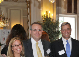 from Blue Cross & Blue Shield of RI, Bill and Nancy Wray with CEO Peter Andruszkiewicz / Skorski Photography