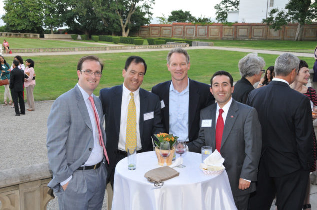 from Citizens Financial Group (l-r) Honoree Jay DeRienzo, Kevin Chamberlain, and Justin Deshaw with John Silva, Santander Bank