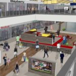 A CONCEPTUAL RENDERING shows what the Rhode Island Mall in Warwick might look like after it has been converted into a factory outlet center. Property owners Winstanley Enterprises LLC and Surrey Equities LLC plan to open Outlets at Rhode Island Mall in the fall of next year. / COURTESY WINSTANLEY ENTERPRISES LLC AND SURREY EQUITIES LLC
