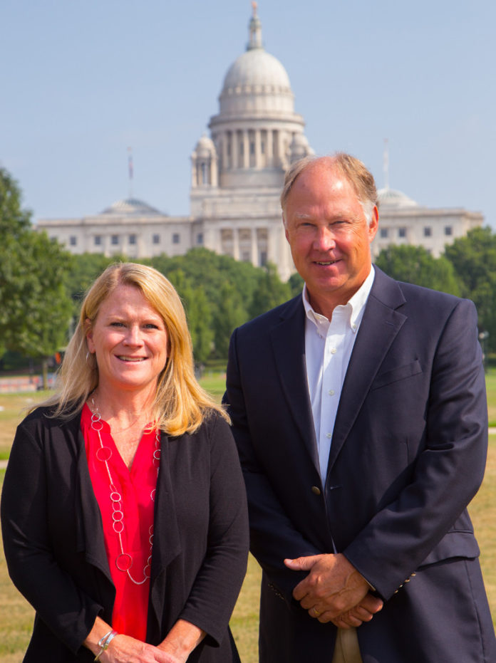 IMPORTANT VOICES: Martha Sheridan, president and CEO of the Providence Warwick Convention & Visitors Bureau, and Evan Smith, president and CEO of Discover Newport, both have leadership roles with Washington, D.C.-based  Destination Marketing Association  International. / COURTESY NICHOLAS MILLARD