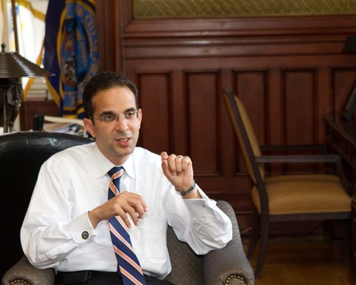 PROVIDENCE MAYOR Angel Taveras heralded a $3.9 million federal grant that the city's Department of Planning and Development received to protect city residents from the hazards of lead-based paint in their homes.   / PBN FILE PHOTO/TRACY JENKINS