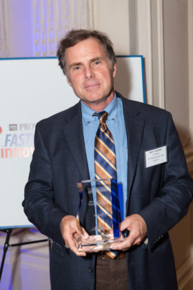 Bob Chatham, VCharge, accepts the Technology Innovation Award / Rupert Whiteley