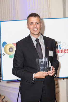 Tim Hebert, Atrion, accepts the Fastest Growing Award for a Large Company  / Rupert Whiteley