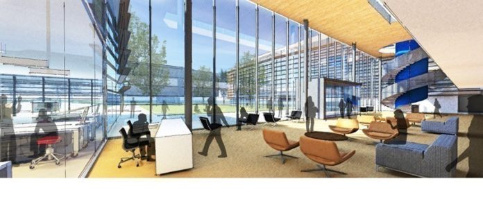 RENDERING COURTESY BALLINGER
BOOSTING ENROLLMENT: University officials say the new College of Engineering building will allow URI to increase not only the size of the faculty but the number of students.