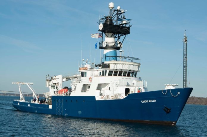 THE ENDEAVOR is the research vessel stationed at the University of Rhode Island's Graduate School of Oceanography. The Rhode Island Foundation awarded $125,000 in grants to fund work on shoreline protection and the shellfish industry by the Coastal Resources Center at the Graduate School of Oceanography.  / COURTESY THE UNIVERSITY OF RHODE ISLAND