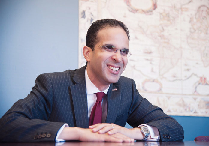 PROVIDENCE MAYOR ANGEL TAVERAS noted the final phase of the $40 million Providence Road Improvement Project on Tuesday.  / PBN FILE PHOTO/MICHAEL SALERNO