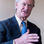 SENSE OF ACCOMPLISHMENT: Gov. Lincoln D. Chafee points to the Rocky Point Park deal as one of the hallmarks of his final year in office. / PBN PHOTO/ MICHAEL SALERNO