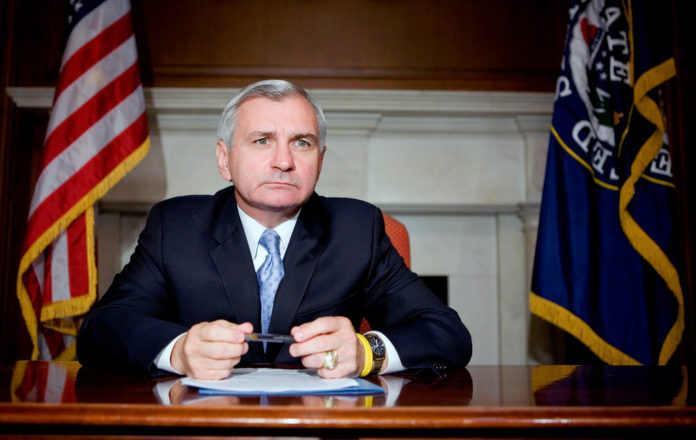 U.S. SEN. JACK REED, along with U.S. Sen. Sheldon Whitehouse and U.S. Reps. James R. Langevin and David N. Cicilline, announced more than $176,000 in federal funding to Rhode Island arts and humanities organizations.  / BLOOMBERG FILE PHOTO/JOSHUA ROBERTS