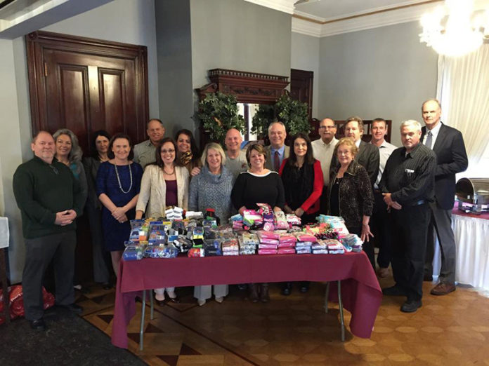 MORE THAN 30 members of the Executives Association of Rhode Island made donations of socks, diapers and underwear to Project Undercover. This is the fourth year that the organization has participated and this holiday season donations will go to families of veterans through Operation Stand Down Rhode Island.