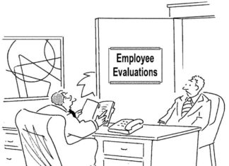Editorial Cartoon: Employee Evaluation / By Roy Delgado / www.artizans.com