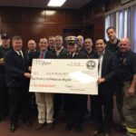 FM Global, a commercial property insurer, presented the award to Fire Department Chief Robert Bradley and Mayor James Diossa at Central Falls City Hall on Dec. 17.