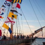 SAIL MOVES: A reception onboard the SSV Oliver Hazard Perry in late September 2014. More than 58 companies to date have participated in the construction of the tall ship, which will begin its programs in the spring. / COURTESY MEDIA PRO INTERNATIONAL