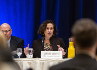Sandra Coletta, COO of Care New Englad talks about Hospital costs and income / Rupert Whiteley