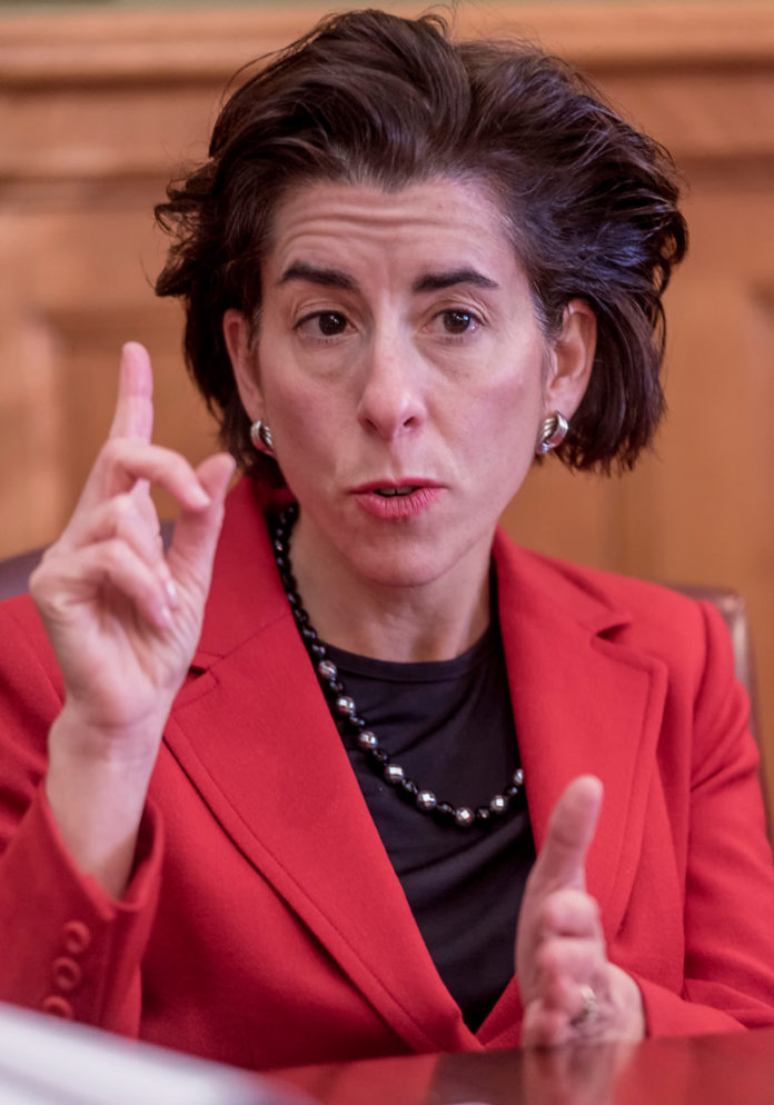 PLAYING BALL? Raimondo says that the state must determine whether the planned Pawtucket Red Sox move to downtown Providence 