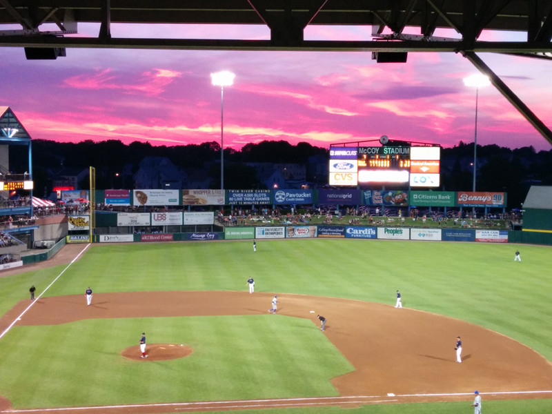 Sunset for the Pawsox? According to information from the PawSox, attendance last year was 528,355, ranking it 10th among the 30 AAA teams. / COURTESY PAWTUCKET RED SOX/KELLY O'CONNOR