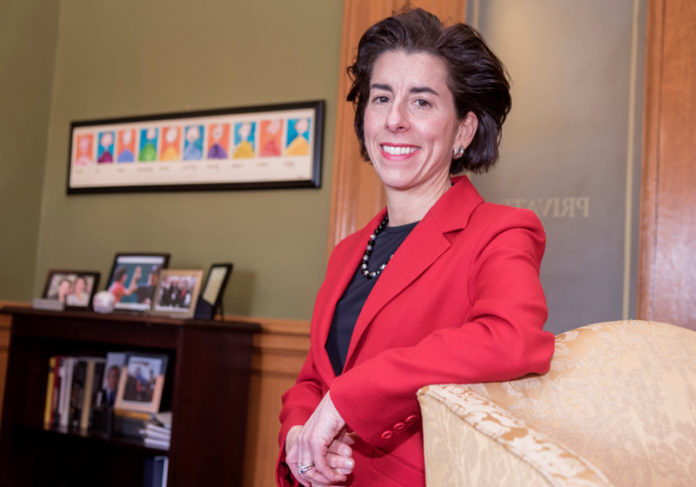 GOV. GINA M. Raimondo has a 48 percent approval rating, while 45 percent disapprove of the job she is doing, according to the latest poll released this week by Morning Consult, a media and technology company. / PBN FILE PHOTO/ MICHAEL SALERNO