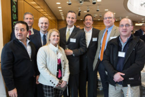 Employees from Blount Fine Foods come out to support award recipient Todd Blount (center) / Rupert Whiteley