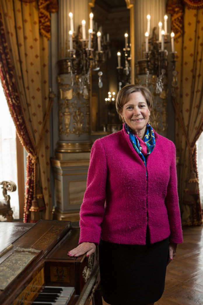 Trudy Coxe has been in the conservation business nearly her entire career, since 1998 as the CEO and executive director of the organization in charge of preserving and showing off Newport's Gilded Age mansions. But her success has not come about because of a conservative attitude. / PBN PHOTO/RUPERT WHITELEY