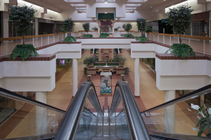 THE RHODE Island Mall is under contract for sale to a Baltimore-based commercial real estate investment company that specializes in revamping distressed and under-performing properties. The plan is to gut the mall's interior, to create space for up to six retailers. / FLICKR.COM USER/LACKINGFOCUS