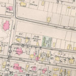 A PAGE from the 1882 G.M. Hopkins Atlas of the City of Providence shows several African-American institutions: Olive Street housed the Shelter for Colored Children, Meeting  Street was home to the Colored M.E. Church and Angell Court had the Colored Church. A two-year research project that will document the history of African-Americans in the College Hill District will launch May 14. / COURTESY R.I. HISTORICAL PRESERVATION & HERITAGE COMMISSION