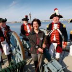 Race executive says he would like to see Volvo return in three years GOV. GINA M. Raimondo poses with the Artillery Company of Newport during the opening ceremony for the Volvo Ocean Race Newport Race Village. / COURTESY DAN NERNEY/SAIL NEWPORT/VOLVO OCEAN RACE NEWPORT
