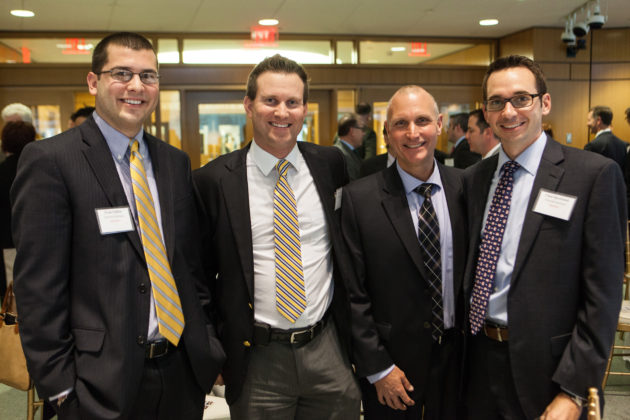 Blair Fish, Fish Advertising (second from left) with Evan Gilden, Chris Iannotti and Chad Bjorklund, Gencorp Insurance  / Rupert Whiteley