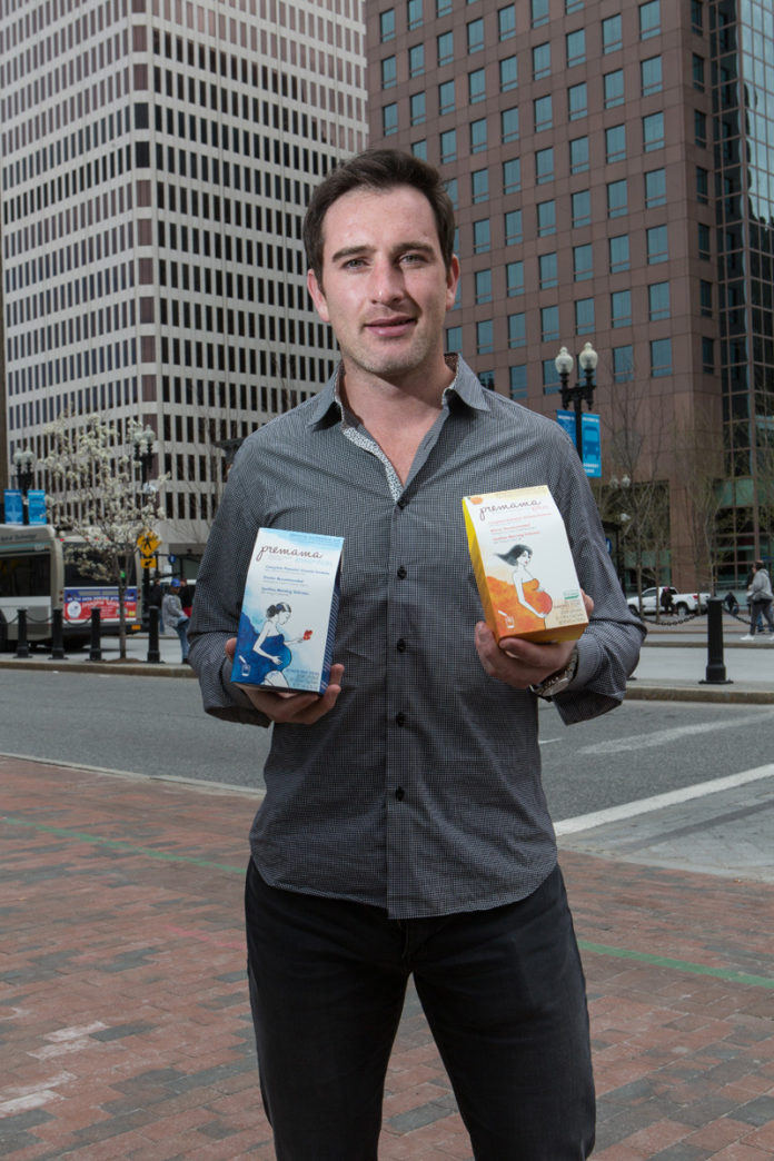 HEALTHY IDEA: Dan Aziz, 26, has been running his startup, Premama, for four years. The company sells nutritional drinks to pregnant women. / PBN PHOTO/RUPERT WHITELEY