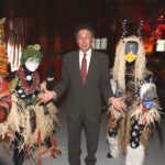 DR. FRED J. SCHIFFMAN, medical oncologist and medical director of The Leonard and Adele R. Decof Family Comprehensive Cancer Center at The Miriam Hospital, enjoys performances from TEN31 Productions, who added to the Serengeti-inspired ambience that transformed a North Central Airport hangar on May 9. The event raised more than $660,000 for Miriam Hospital. / COURTESY AL WEEMS PHOTOGRAPHY