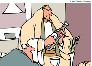 Editorial Cartoon: Wine tasting / By Mike Baldwin / www.artizans.com