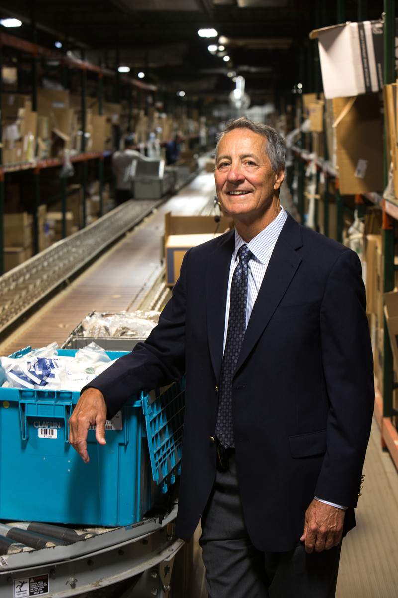 Since buying The Claflin Co. in 1976, Ted Almon has taken it from near closing to a $200 million medical-products supplier that employs more than 200. This week, however, it isn't growth that he's focused on. / PBN PHOTO/STEPHANIE ALVAREZ EWENS