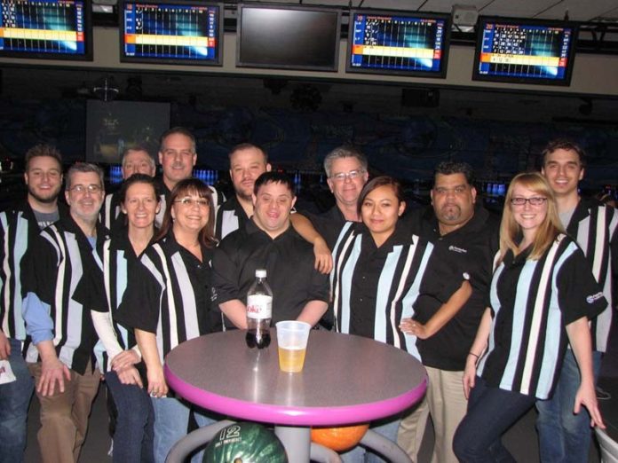 A TEAM EFFORT: PCU employees support the Special Olympics in many ways, including entering in a Credit Union League Bowl-A-Thon to raise money. / COURTESY Pawtucket Credit Union