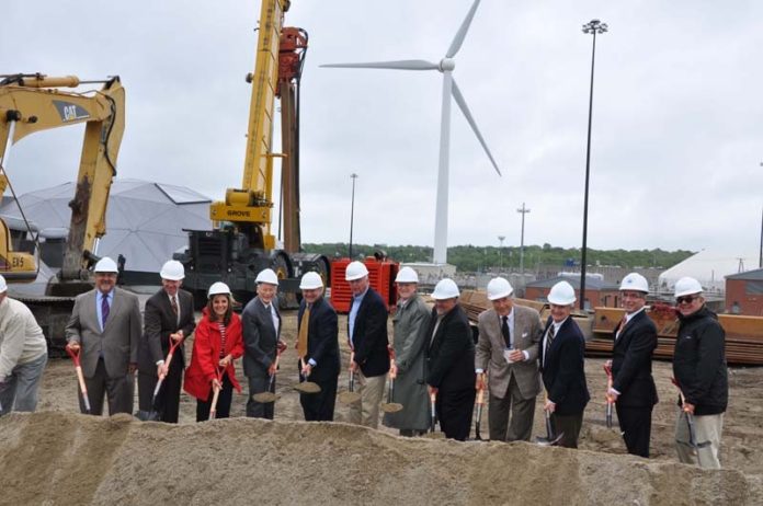 nEW GROUND: The Narragansett Bay Commission board of commissioners breaks ground on the organization's Silver LEED-designed Water Quality Sciences Building. / COURTESY NARRAGANSETT BAY COMMISSION