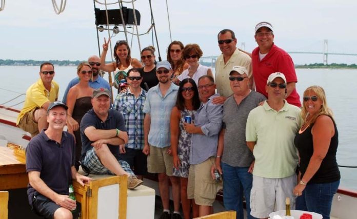 COMPETiTIVE YES, BUT FUN TOO: Rewarding the sale staff with a day on a yacht in Newport supports the hard work needed in the increasingly regulated mortgage industry. / COURTESY PROVINCE MORTGAGE ASSOCIATES