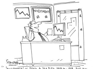 Editorial Cartoon: Investment pricing / By Harley Schwadron / www.artizans.com