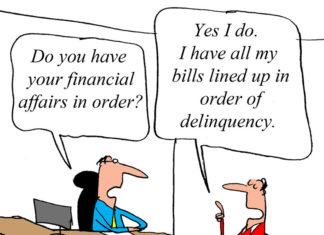 Editorial Cartoon: Finances in order / By Larry Lambert / www.artizans.com