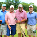 The Doorley Agency foursome, from left, Matt Doorley, Billy Almon, Jim Drumm, and Mark Doorley, were one of 11 teams participating in the 2nd Annual Fogarty Foundation Golf Invitational, which raised more than $115,000 for people with disabilities. / COURTESY LAURA SARLITTO