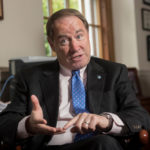 SCHOOL OF THOUGHT: Dooley says that URI has worked hard to develop relationships with companies such as Amgen Inc., Hasbro Inc. and IGT.