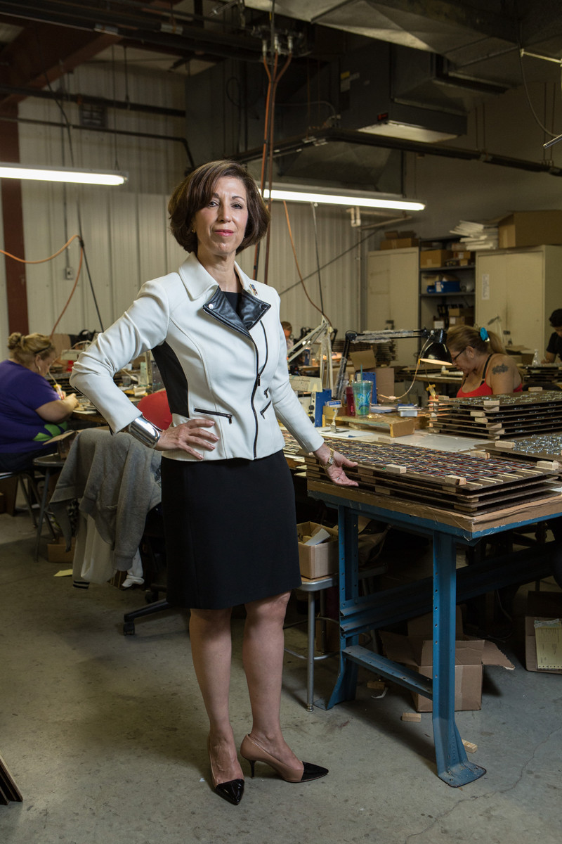 Gloria Duchin Inc. is a designer and manufacturer of metal ornaments, jewelry and accessories founded in 1979 in East Providence. The company employs 150 Rhode Islanders during peak manufacturing season. / PBN PHOTO/RUPERT WHITELY