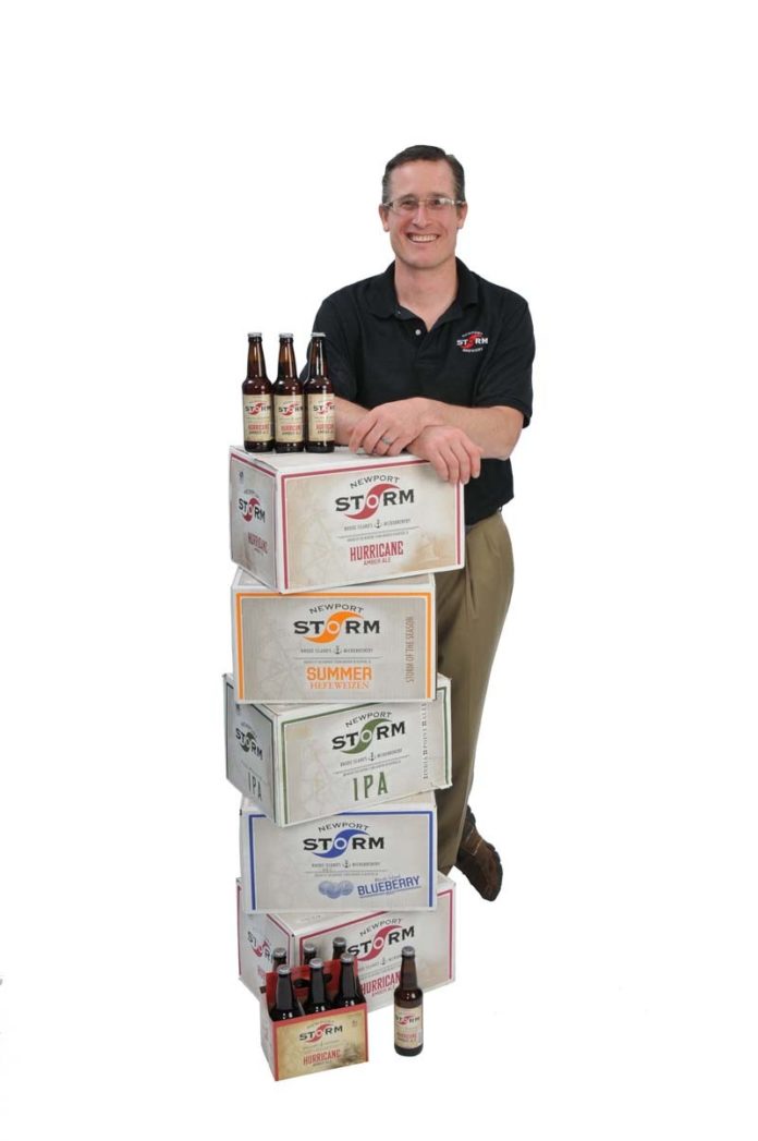 THE PROP: Newport Storm Brewmaster Derek Noble Luke is never far from his passion.