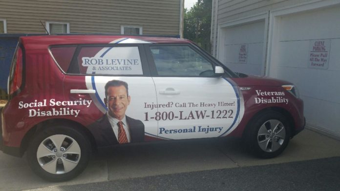 ROB LEVINE & Associates, a Providence personal injury law firm, is offering free car rides in Providence and Newport as part of a marketing effort. / COURTESY ROB LEVINE & ASSOCIATES
