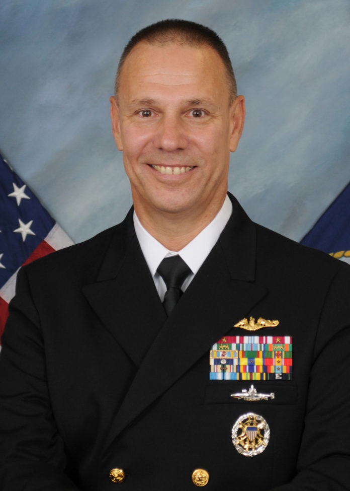 REAR ADMIRAL Moises DelToro III, pictured, will relieve Rear Admiral Michael E. Jabaley Jr. as commander of the Naval Undersea Warfare Center during a change of command ceremony Friday. / COURTESY NAVAL UNDERSEA WARFARE CENTER
