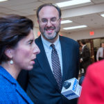 Supply Chain Management Summit to feature R.I. Commerce Secretary Stefan Pryor STEFAN PRYOR, center, the state commerce secretary, will be the morning speaker at the eighth annual Supply Chain Management (SCM) Summit on Thursday at Bryant University. Gov. Gina M. Raimondo is shown on the left. / PBN FILE PHOTO/MICHAEL SALERNO