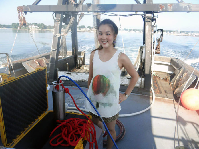 HYUNYUNG BOO, a biology and computer science major at McGill University from Lexington, Mass., is one of 10 undergraduate students participating in an oceanography fellowship this summer at the University of Rhode Island.
