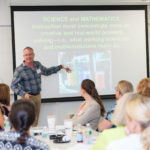 RWU helping to bring STEAM curriculum to Catholic schools CATHOLIC SCHOOL teachers and administrators are shown participating in STEAM training workshops at Roger Williams University School of Continuing Studies earlier this summer. / COURTESY ROGER WILLIAMS UNIVERSITY